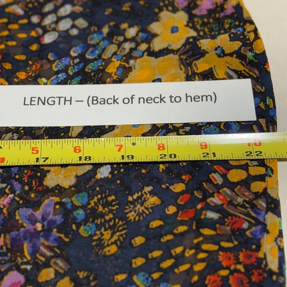 Anthropologie Fei Women Short Sleeve Sheer Silk Blouse Sz 4 Boho Floral Flutter - Picture 9 of 9